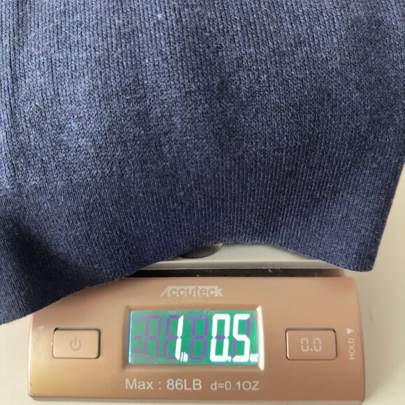 Marine Layer Re-Spun Allen Striped knit Sweater Light navy crew size medium new - Picture 9 of 9